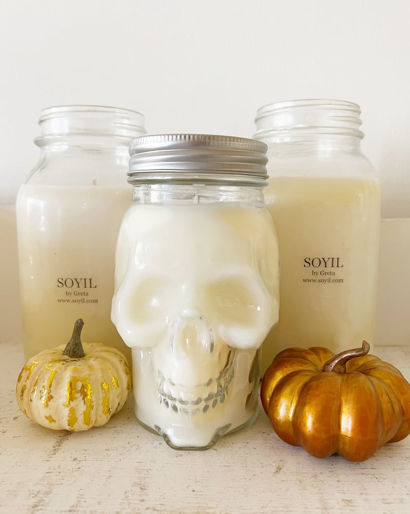 Image of SKELETON SKULL SOY CANDLE