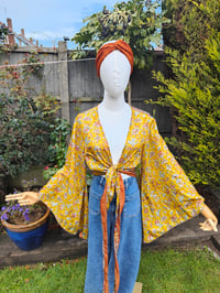 Image 3 of Stevie sari top-upto size 8-14 mustard