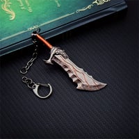 Image 6 of Gaming Weapon Keychain For Men, Metal Mens Ax Hammer Weapons Keychain Pendant, Christmas Gifts For G