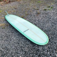 Image 3 of Copy of 9-6 Allegro Longboard  Malibu Custom Surfboard Light Green Tint
