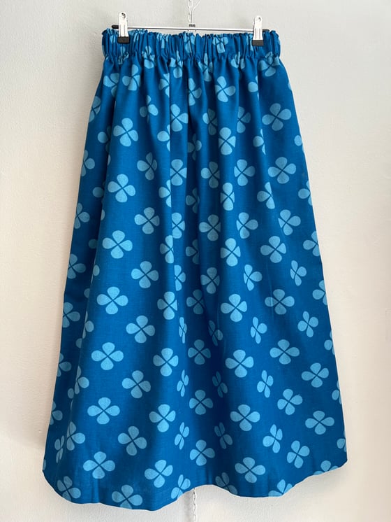 Image of Blue clover skirt (xs-xxl)