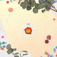 Image 4 of Just a Fire on a Log - Kiss Cut Stickers
