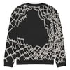 Hole in Knitted crew neck sweater