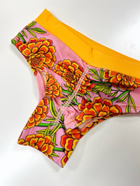 Image 2 of Small Cempasuichil High Rise Scrunchybutt READY TO SHIP