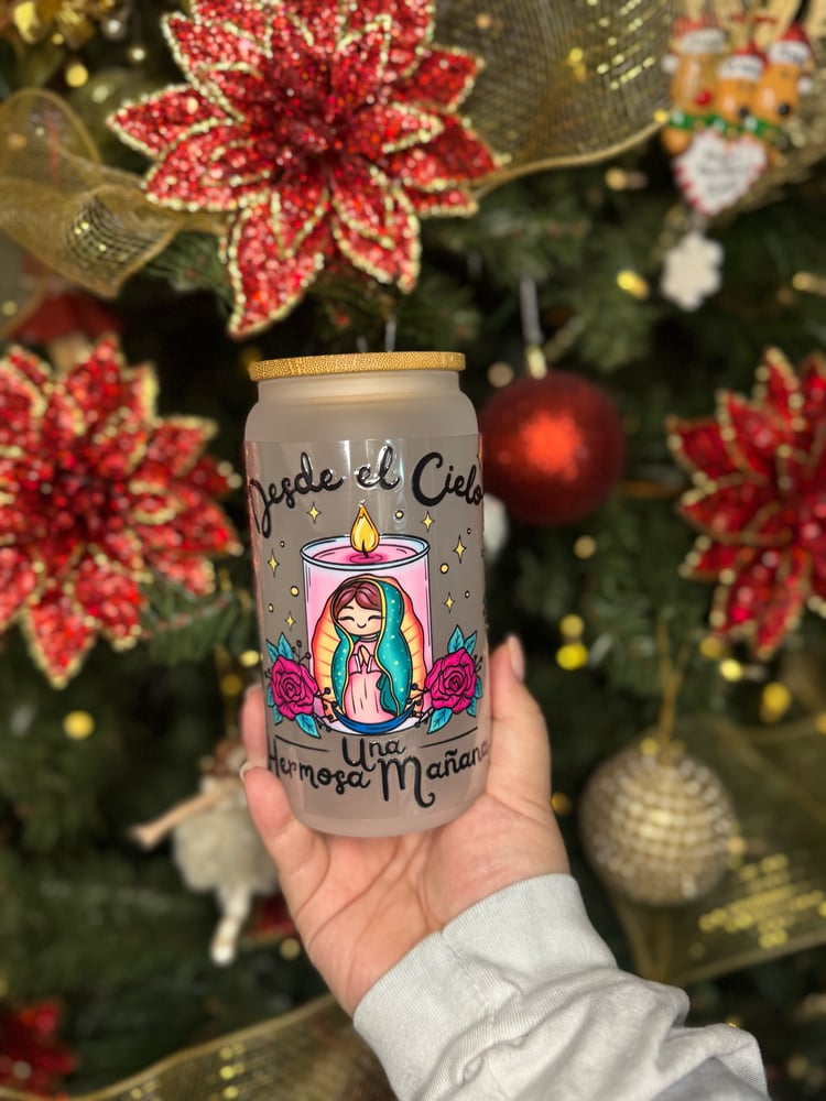 Image of 16oz Frosted/ Clear Libby Glass - VIRGEN