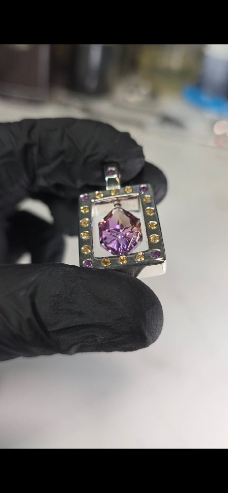 Image of Ametrine Orbit Pendant 