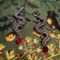 Image 3 of ASPIS Serpent Box Chain Earrings [MADE TO ORDER]