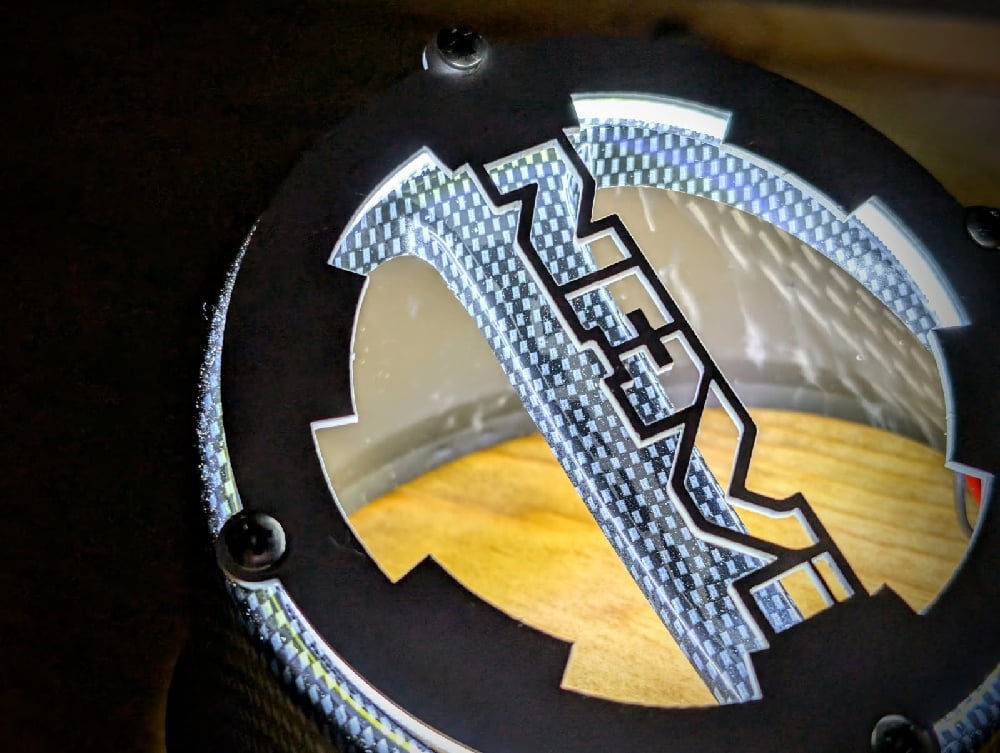 NAVi 110 Carbon LED Halo Fan Air and Cover Kit