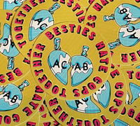 ACAB BESTIES HATE COPS TOGETHER VINYL STICKER