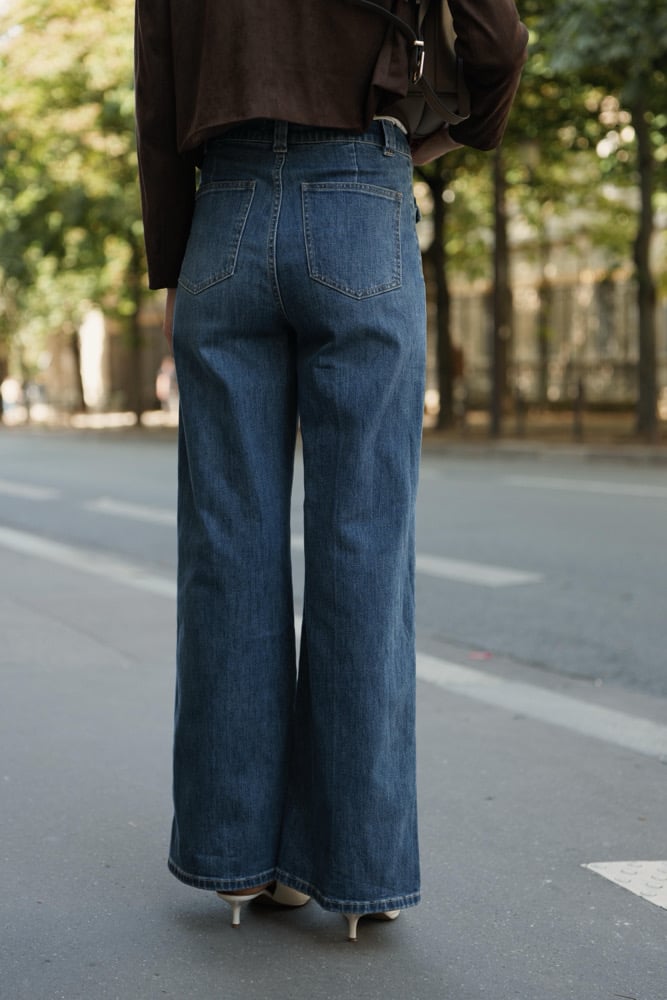 Image of Jean Flare Eloïse denim stone