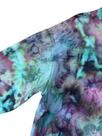 Image 6 of L Ladies Half-Zip Pullover in Mermaid Watercolor Ice Dye