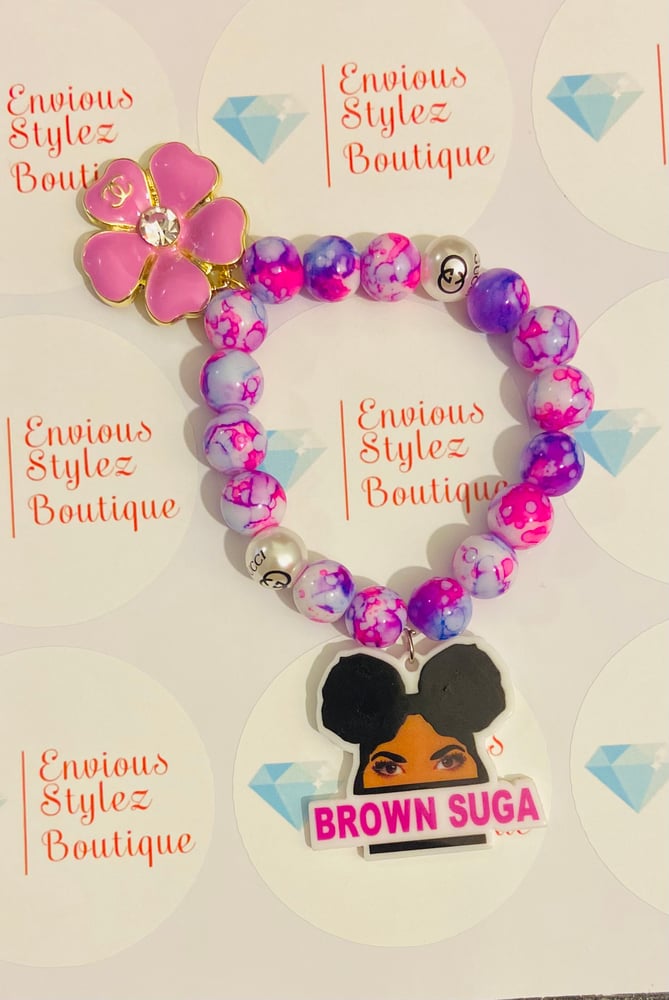 Image of Brown suga beaded bracelet 