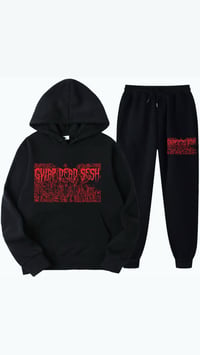 Gwap Dead Sesh Blk Jogger Set (Red)