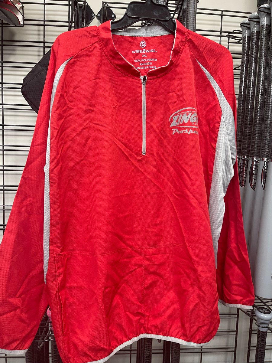 Image of Zinger Team Gear - Red Long Sleeve Quarter Zip BP Jacket - FOR PICKUP ONLY