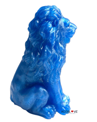 Image 3 of Go Blue Lion Statue
