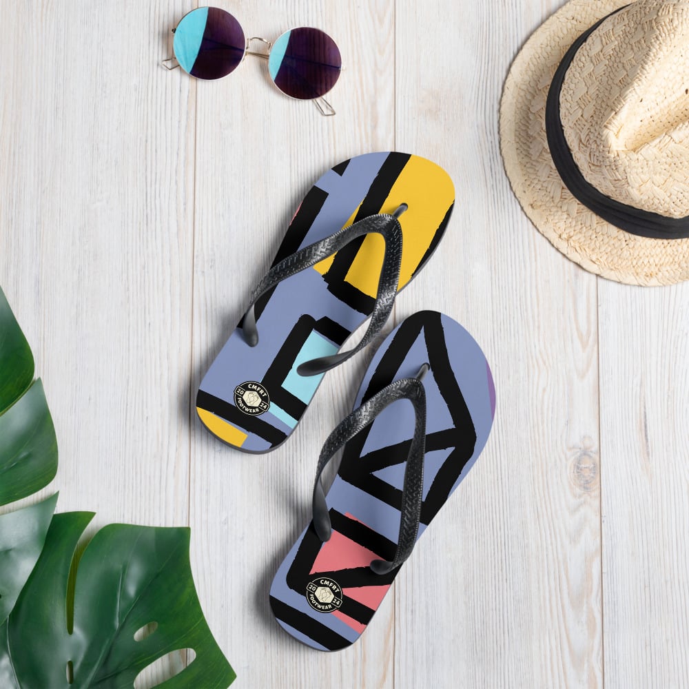 Image of Abstract Shapes Flip-Flops