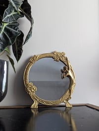 Image 1 of vintage art nouveau lady mirror