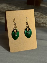 Image 3 of Gildry Scale & Pearl Earrings