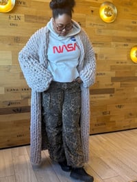 Image 1 of Chunky Knit Cardigan Long