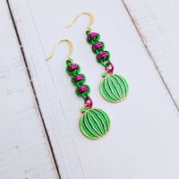Image 2 of Summer Watermelon Earrings