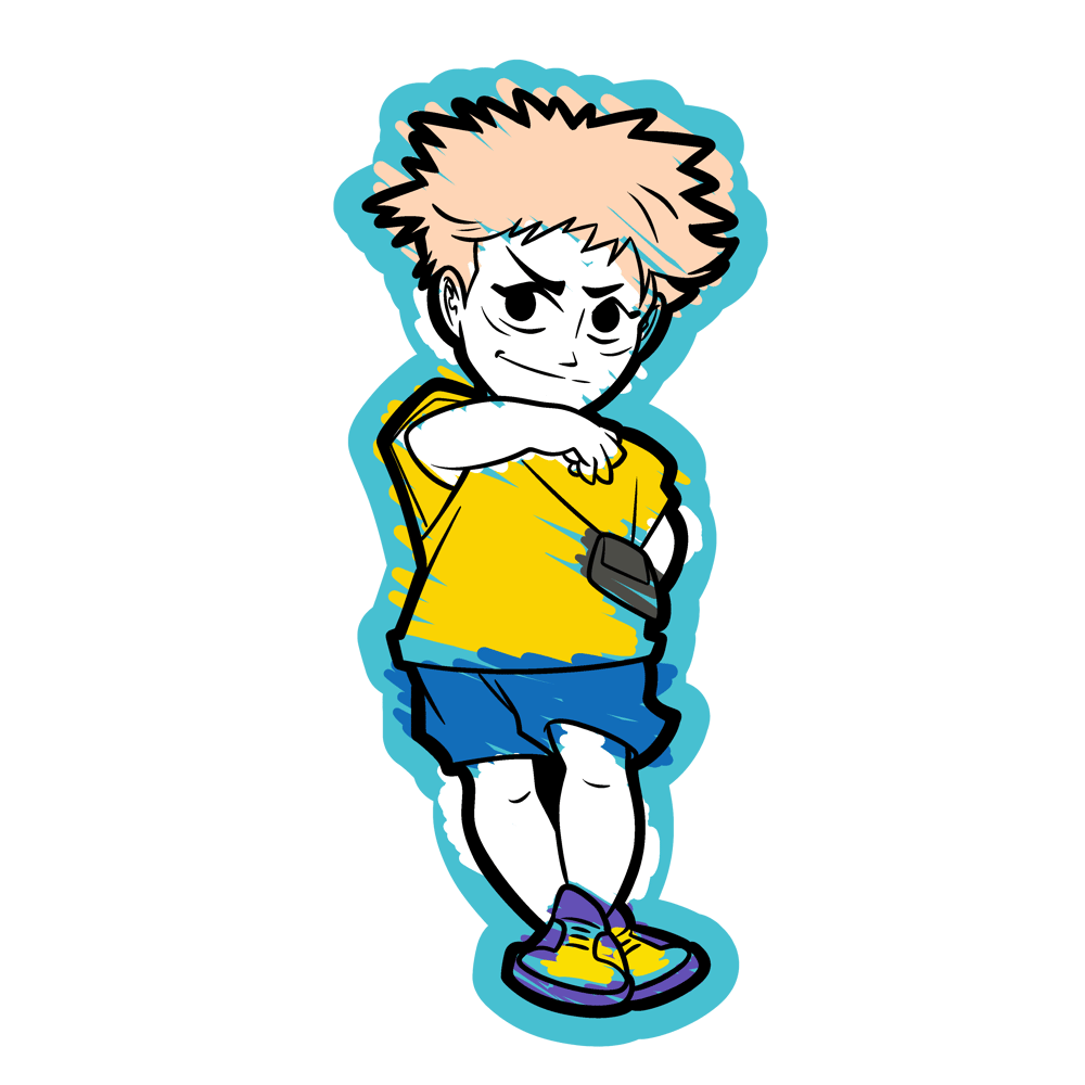 Image of Jujutsu Kaisen Itadori Sticker (End Credits)