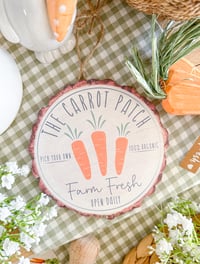 Image 1 of SALE! Carrot Patch Hanging Sign