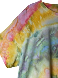 Image 4 of XL Crop Tee in Summer Sunrise Ice Dye
