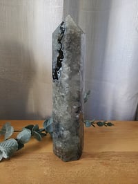 Image 6 of 1.12lb Black Agate Tower Natural Healing Crystal 
