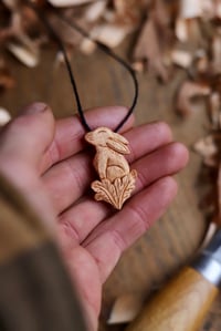 Image 7 of The Hare In the Oak Leafs Pendant Necklace 
