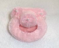 Fluffy ribbon bow paci