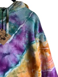 Image 17 of S Unisex Comfort Wash Hoodie in Bold Geode Ice Dye