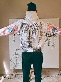 Image 6 of Hand Painted Hoodie 3