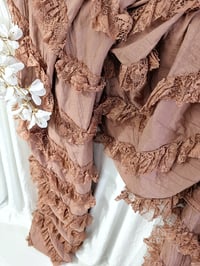 Image 2 of Boho fabric for background decoration | photoshoot | brown