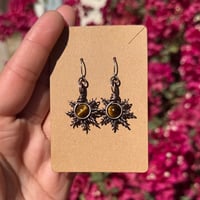 Image 2 of Tigers Eye Sun Earrings ☀️🤎