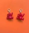 Red Clown Earrings