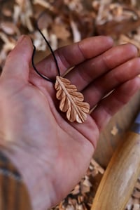 Image 3 of Oak Leaf—- Pendant Necklace 