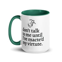 Image 4 of Macte Virtute Mug with Color Inside