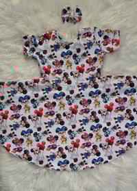 Image 4 of Halloween dress and bow short sleeve 