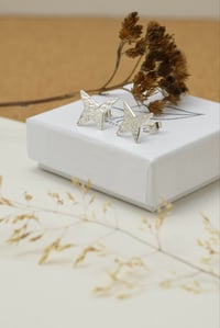 Image 1 of Star textured stud earrings