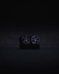 Image 2 of WORK T5R  - Custom 1/64 Wheels + Ultra-Thin Tires