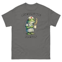 Image 3 of Assessing You Silently Nurse Frog Unisex T-Shirt