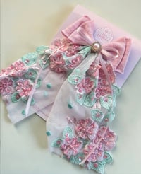 Image 1 of Spring Collection - Pink & Mint Embellished Maxi