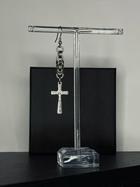 Image 2 of Crucifix dangly earring