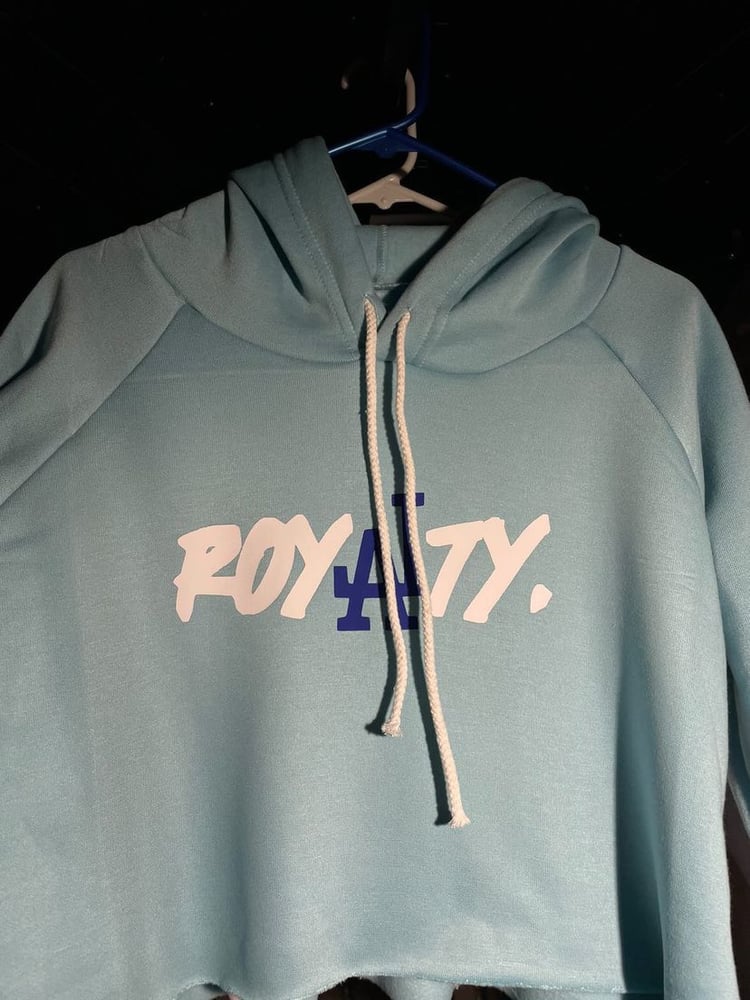 Image of Royalty cropped hoodie 