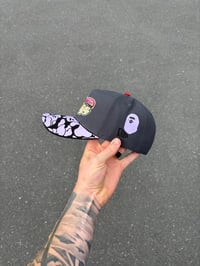 Image 4 of MULTI TONE GREY TAMPA BAY DEVIL RAYS CUSTOM A FRAME HAT