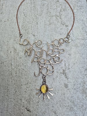 Warm words necklace 