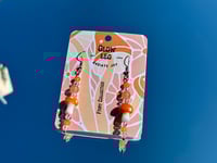 Image 2 of Orange Mushroom Earrings