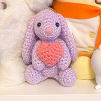 Image 1 of Purple Bunny with heart