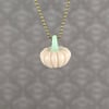 Pumpkin Pendant: White Sand #2