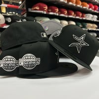 Image 1 of New Era 59Fifty Black Metallic Silver WS05